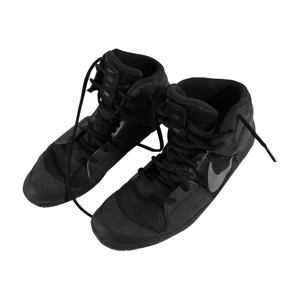 Nike Fury Wrestling Shoes Mens 11 Black High Top Combat Sneakers AO2416-010